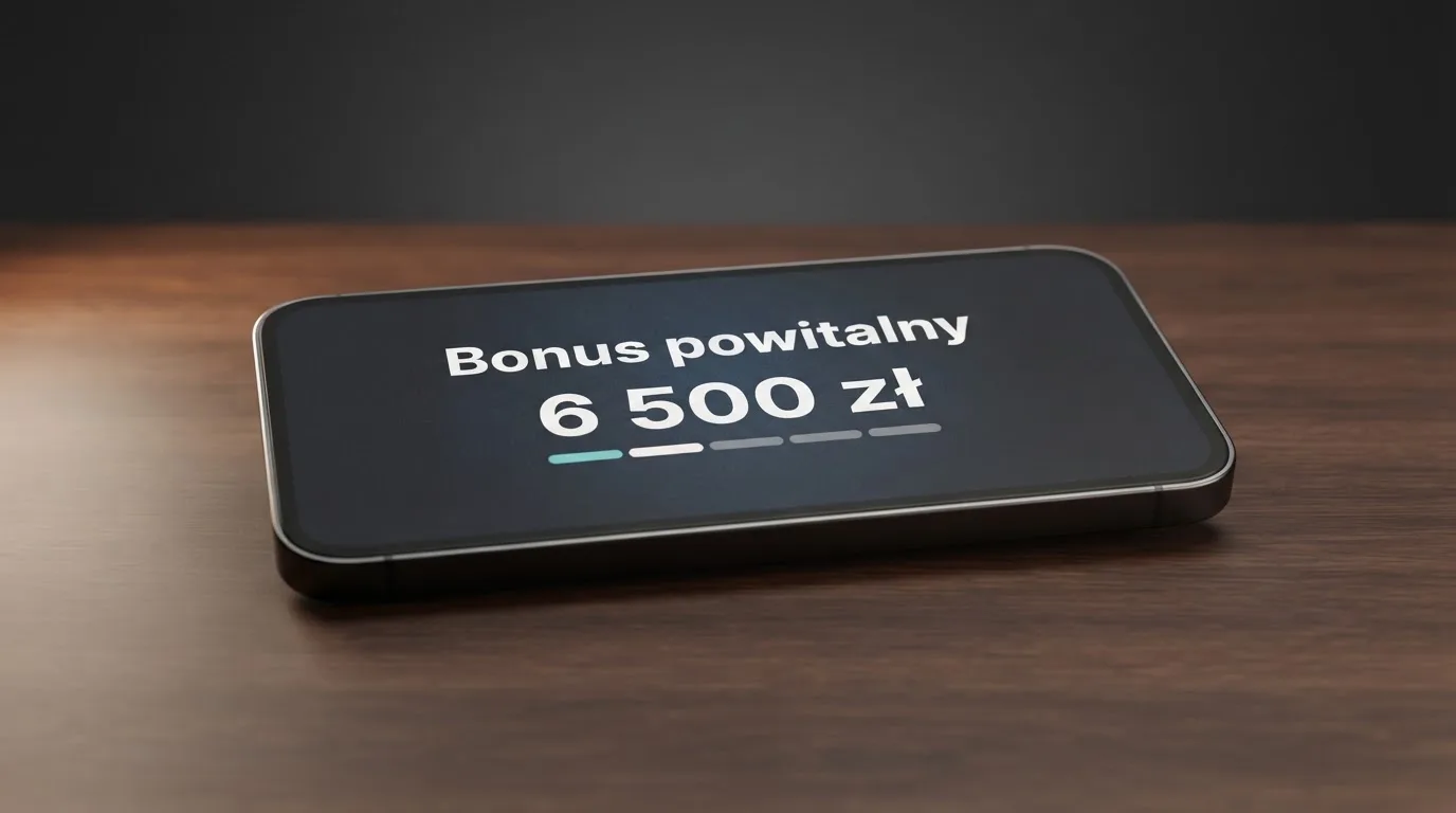 Ekran z warunkami bonusu powitalnego podczas rejestracji w kasynie online